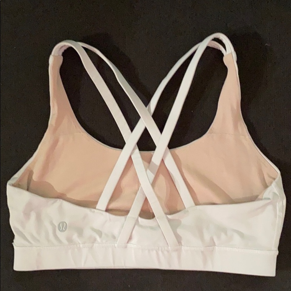 White lululemon energy sports bra